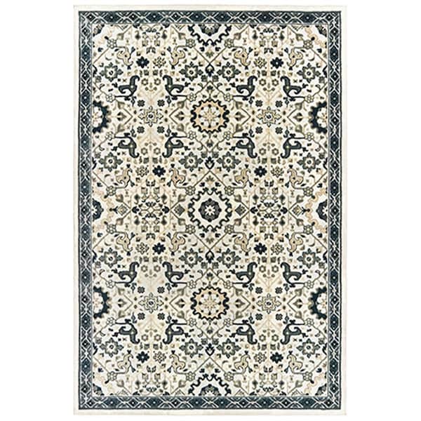 Oriental Weavers 3 ft. 10 in. x 5 ft. 5 in. Bowen Rectangular Area Rug Ivory B073J2117165ST - main